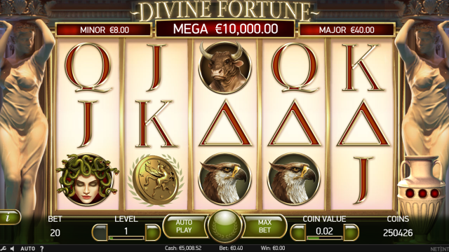 Характеристики слота Divine Fortune 10